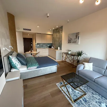 公寓 Hanza Tower Blue Bay *